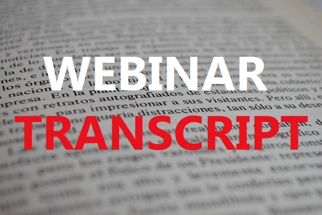 transkript webinar