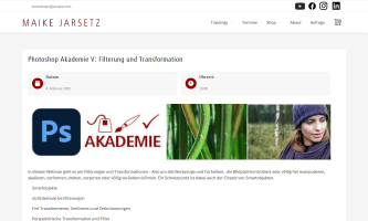 Photoshop Filterung Transformation