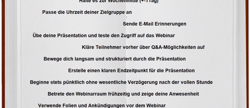 11 Top-Tipps für erfolgreiche Web-Seminare